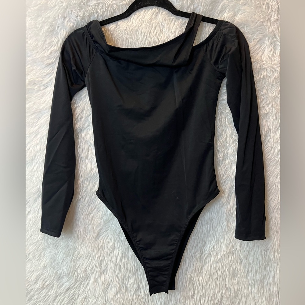Black Long Sleeve Kids One Piece